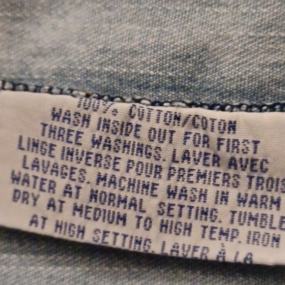 4/$60 Faded Jean Jacket With Graffiti-Like Design - Size Small (Girl) - Picture 8 of 8